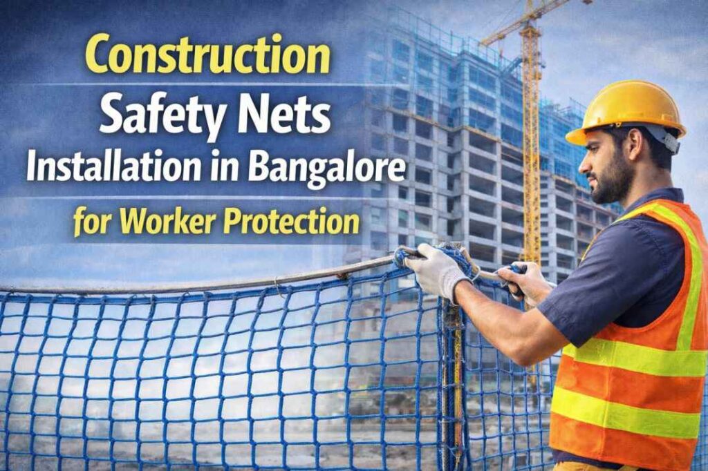 construction safety nets installation in Bangalore