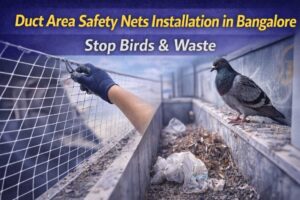 duct area safety nets installation in Bangalore